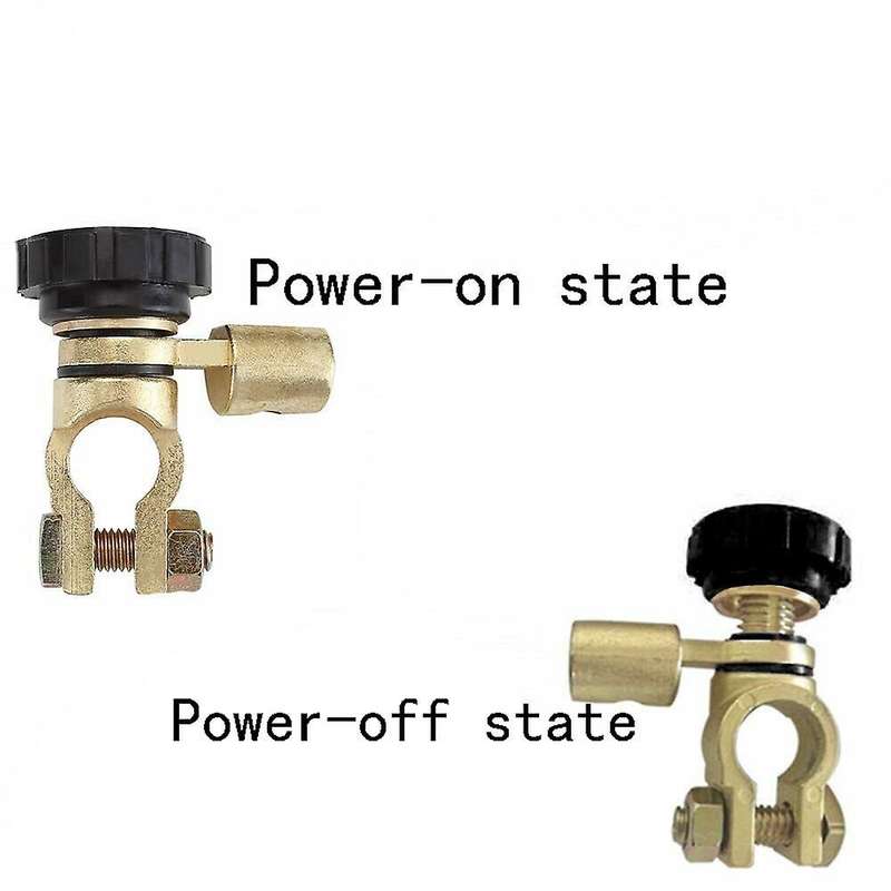 2PCS Car Battery Terminals Quick Disconnect Auto Boat Post Off Master Kill Switch