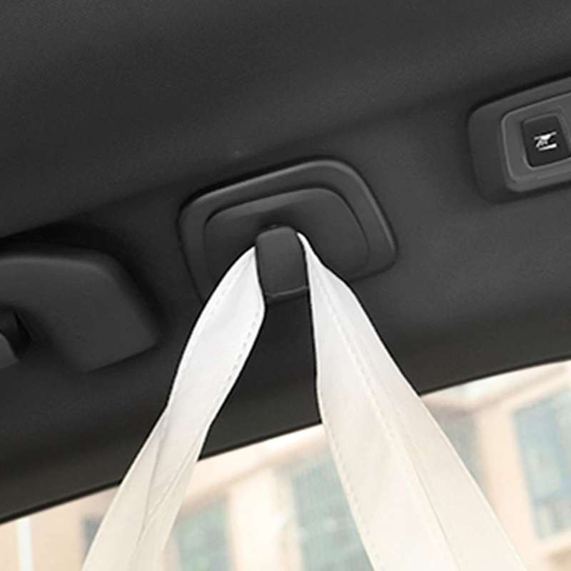 2pcs Car Beige Abs Interior Roof Hooks Clothes Hanger Hook Trim for V90 S90 Xc40 Xc60 Xc90 2015-202