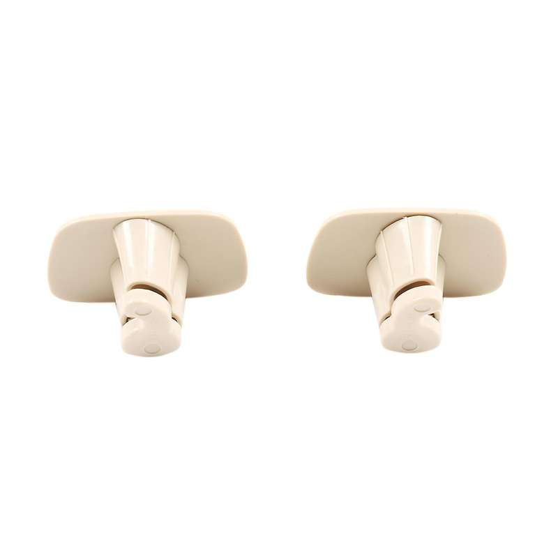 2pcs Car Beige Abs Interior Roof Hooks Clothes Hanger Hook Trim for V90 S90 Xc40 Xc60 Xc90 2015-202