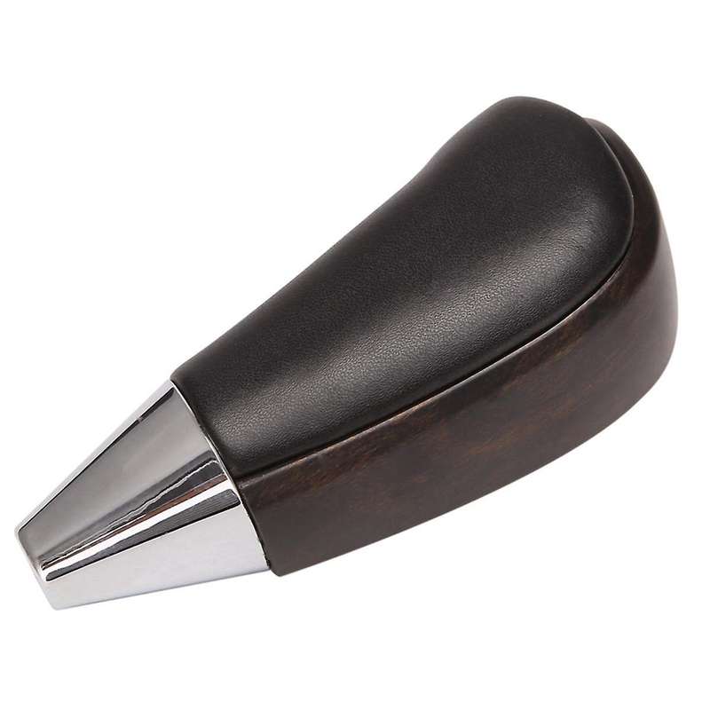 2pcs Car Automatic Gear Shift Knob Shifter Lever Dark Wood for Land Cruiser Lc200 2008 - 2020