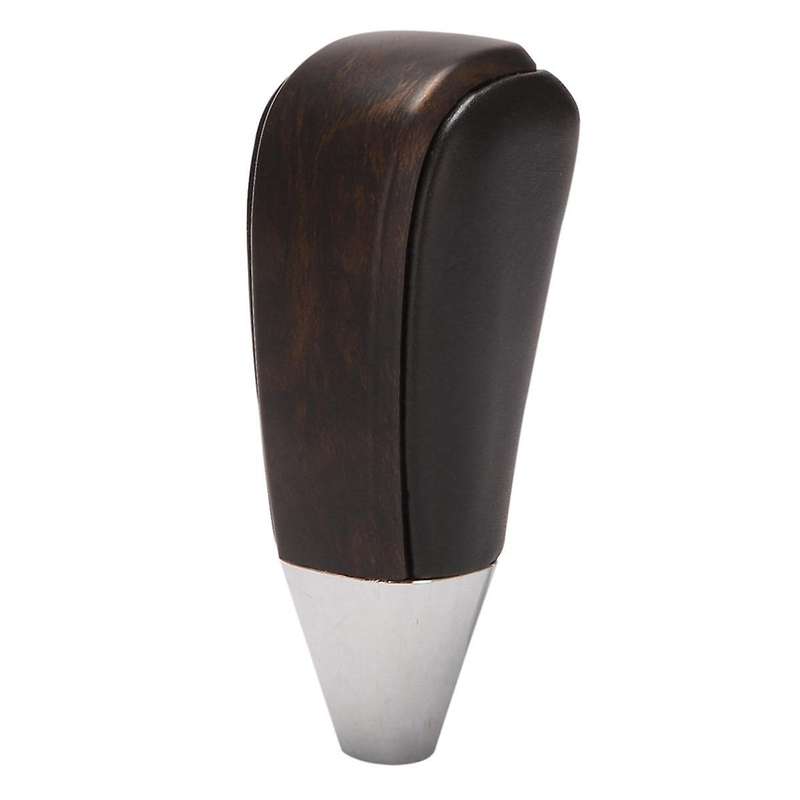 2pcs Car Automatic Gear Shift Knob Shifter Lever Dark Wood for Land Cruiser Lc200 2008 - 2020