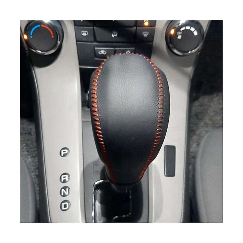 2pcs Car Automatic Shift Knob Cover Knob Gear Shift Head Cover for Cruze Captiva 2011 2012 2013 Bla