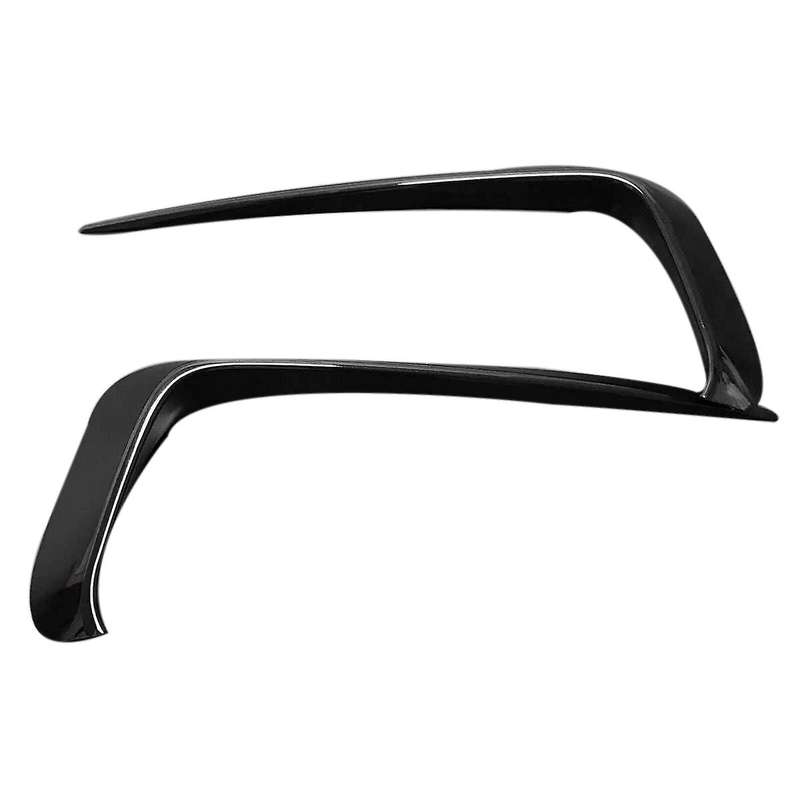 2Pcs Car Bright black Front Bumper Side Vent Fog Light Cover Spoiler Splitter for Mk7 2019-2020