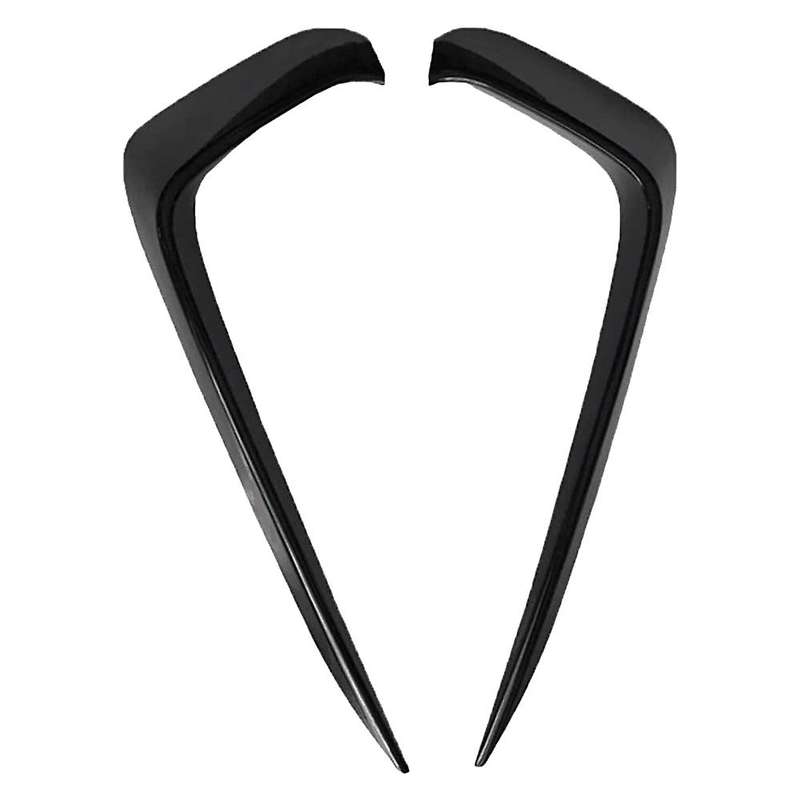 2Pcs Car Bright black Front Bumper Side Vent Fog Light Cover Spoiler Splitter for Mk7 2019-2020