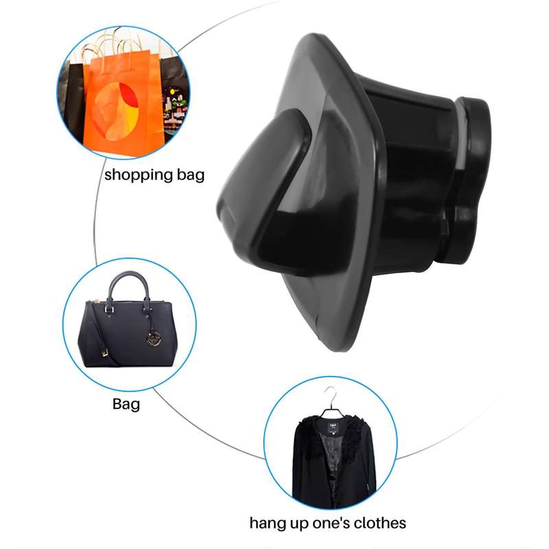 2pcs Car Black Abs Interior Roof Hooks Clothes Hanger Hook Trim for Volvo V90 S90 Xc40 Xc60 Xc90 20