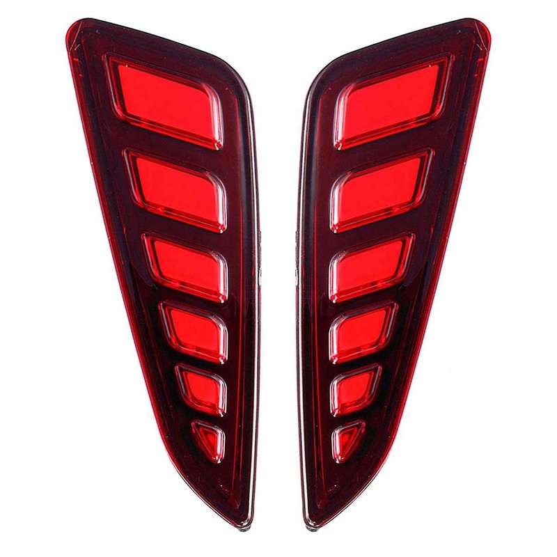 2PCS Car Brake Lights Modificated LED Rear Fog Lamps for C- 2016-2019