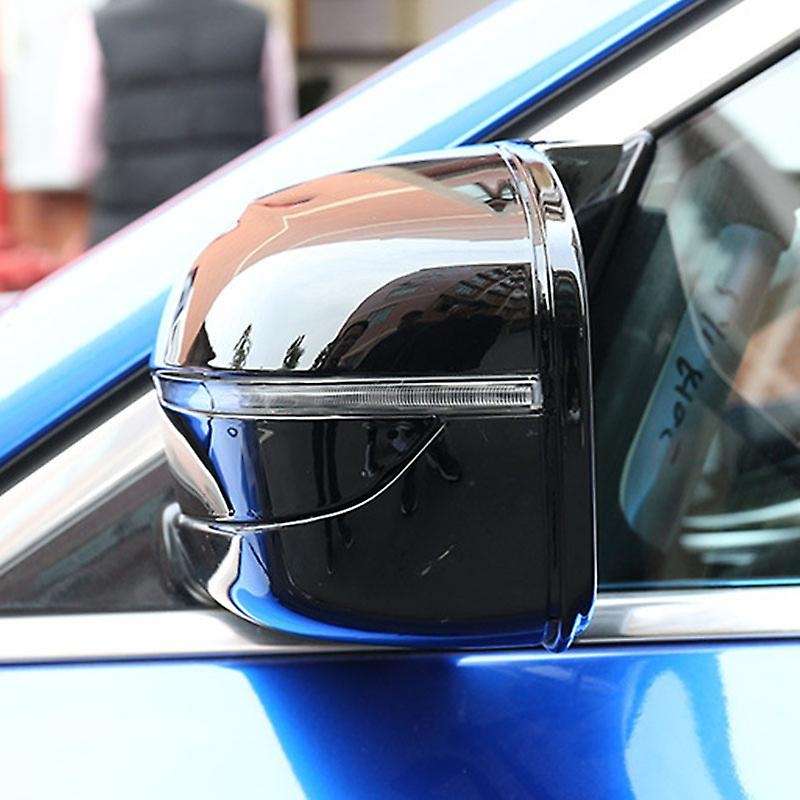 2Pcs Car Bright Black Side Rear View Mirror Cover Replacement for 5 Series G11 G12 G30 G38 2017-2019