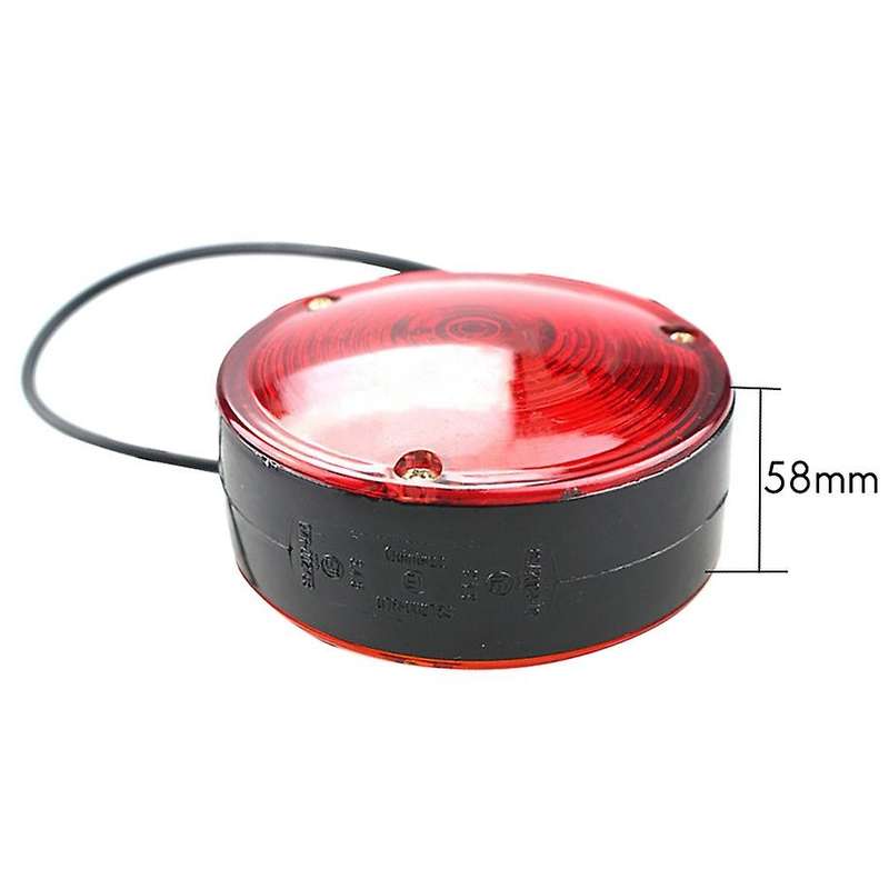 2PCS Car Bulb Side Marker Light Double Face Red Amber Signal Lamp Warning for Car Truck Trailer 12V