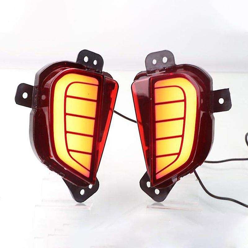2Pcs Car Bumper Lamp for Rear Light 2016 2017 2018 2019 Year Car Accessories LED Tail Light Tail Lig