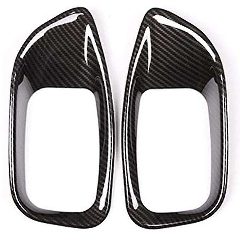 2PCS Car Carbon Fiber Seat Adjustment Button Frame Cover Trim Car Accessories for XE/F-Pace/XFL/XF 2
