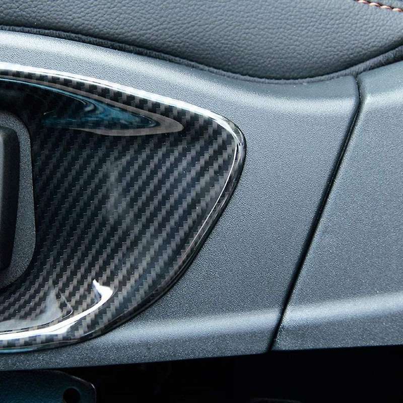 2PCS Car Carbon Fiber Seat Adjustment Button Frame Cover Trim Car Accessories for XE/F-Pace/XFL/XF 2
