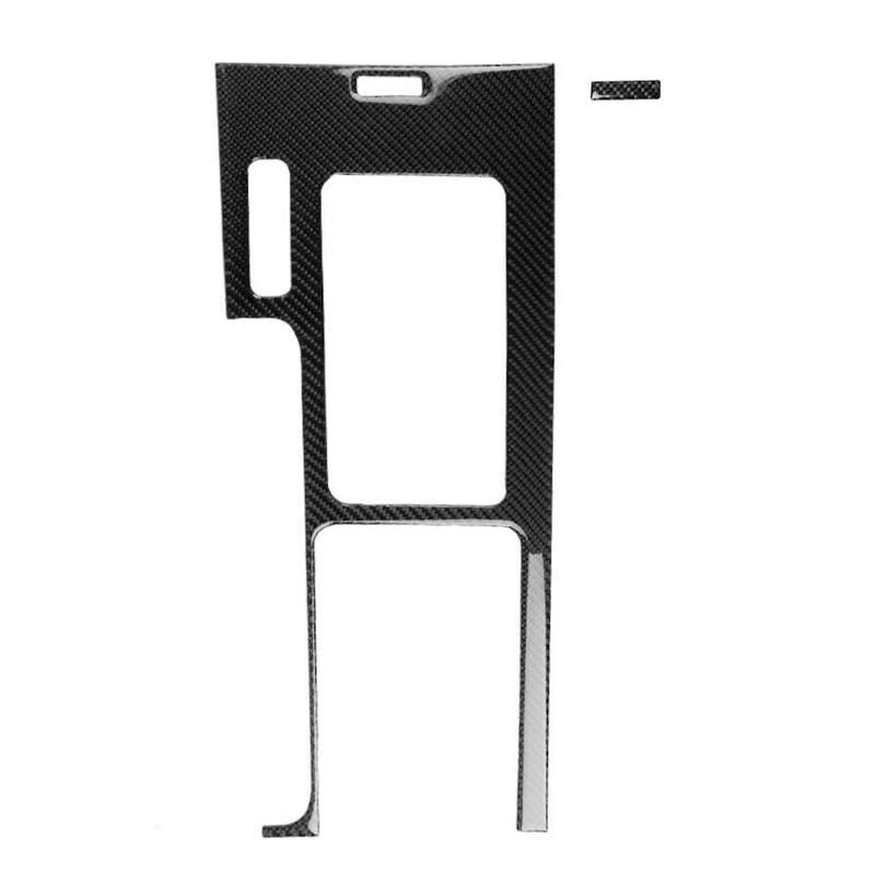 2Pcs Car Carbon Fiber Interior Gear Shift Panel Trim Cover Stickers for 2009-2013