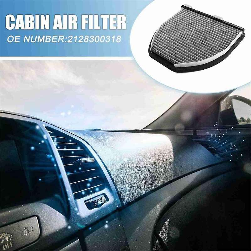 2Pcs Car Cabin Air Filter Cooling System 2128300318 2048300018 for W204 W212 Activated Air Filter