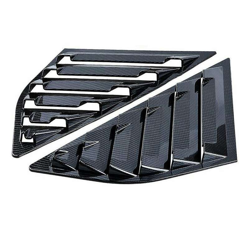2Pcs Car Carbon Fiber Side Quarter Window Louvers for Focus MK3 - SE ST 2012-2018