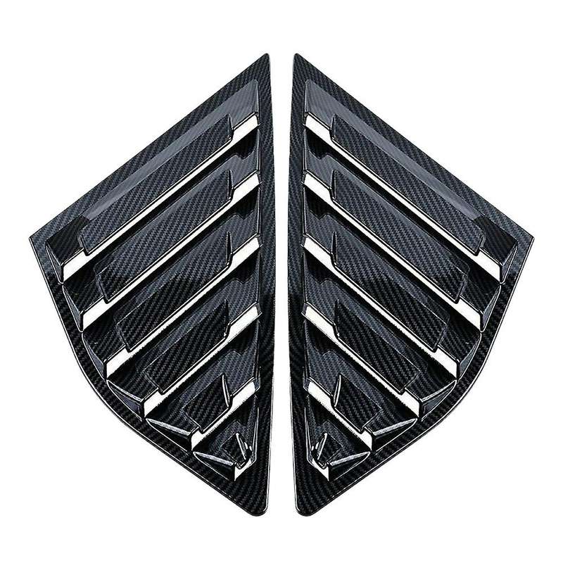 2Pcs Car Carbon Fiber Side Quarter Window Louvers for Focus MK3 - SE ST 2012-2018