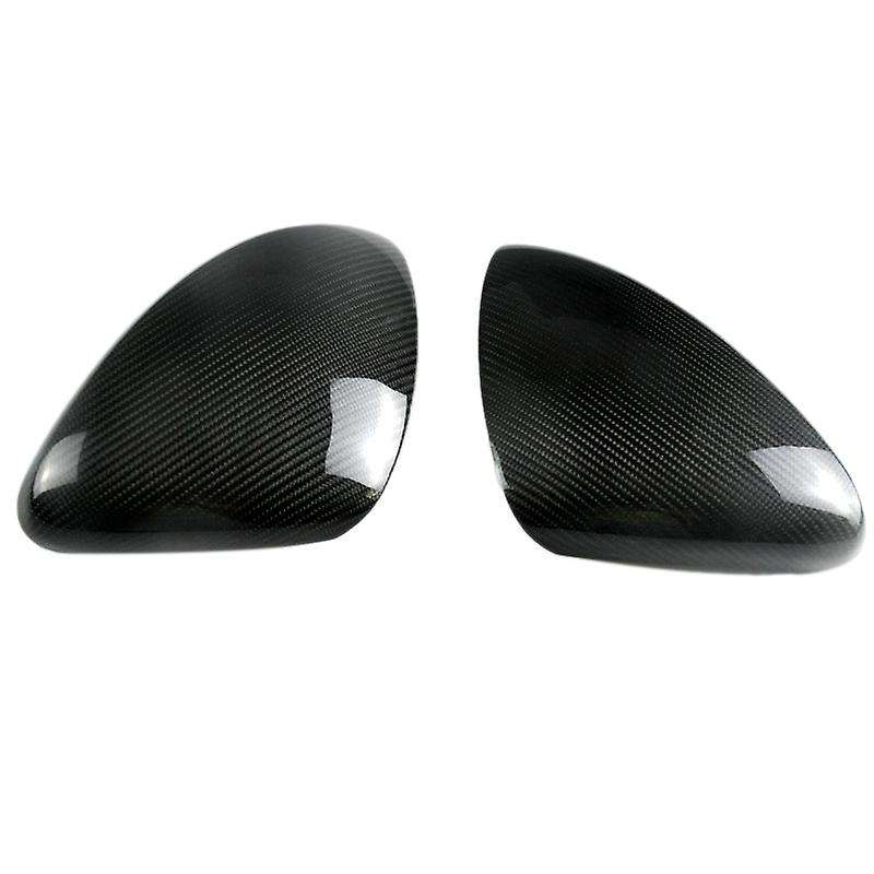 2Pcs Car Carbon Fiber Side Rear View Mirror Cover Trim for  2017-2020