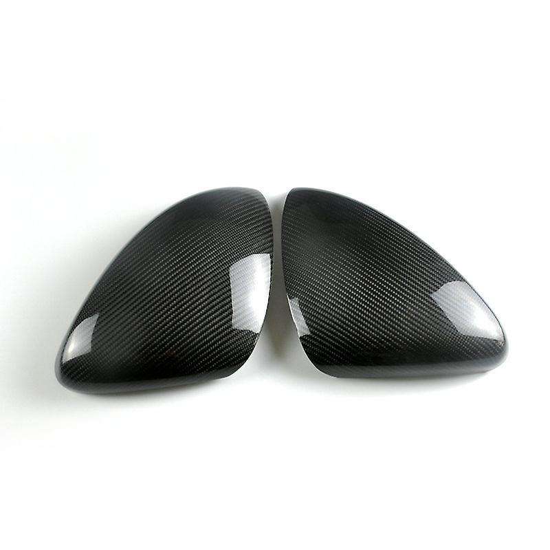 2Pcs Car Carbon Fiber Side Rear View Mirror Cover Trim for  2017-2020