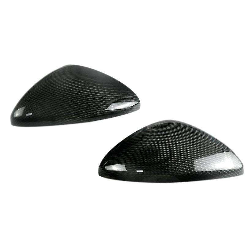 2Pcs Car Carbon Fiber Side Rear View Mirror Cover Trim for  2017-2020