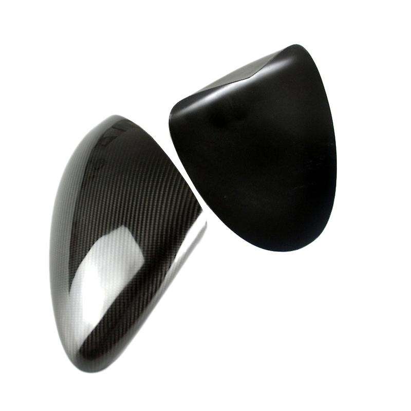 2pcs Car Carbon Fiber Side Rear View Mirror Cover Trim for  958 2011-2014
