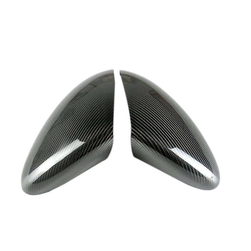 2pcs Car Carbon Fiber Side Rear View Mirror Cover Trim for  958 2011-2014