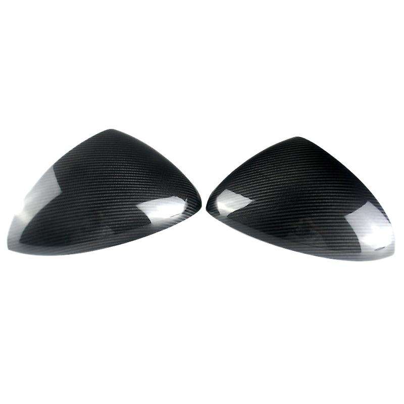 2pcs Car Carbon Fiber Side Rear View Mirror Cover Trim for  958 2011-2014