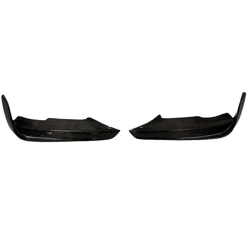 2Pcs Car Carbon Fiber Style Front Bumper Distributor Side Splitters for - F30 F31 2012 - 2018