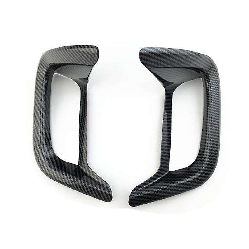 2Pcs Car Carbon Fiber Style Rear Fog Light Lamp Frame Cover Trim Decoration for Kuga Escape 2020 Acc