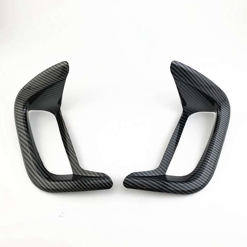 2Pcs Car Carbon Fiber Style Rear Fog Light Lamp Frame Cover Trim Decoration for Kuga Escape 2020 Acc