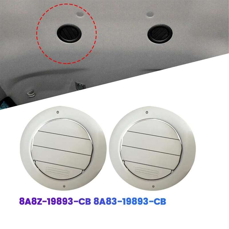 2PCS Car Ceiling Roof AC Heat Air Vent 8A8Z-19893-CB 8A83-19893-CB for Edge 15-24 Explorer 8A8Z1989