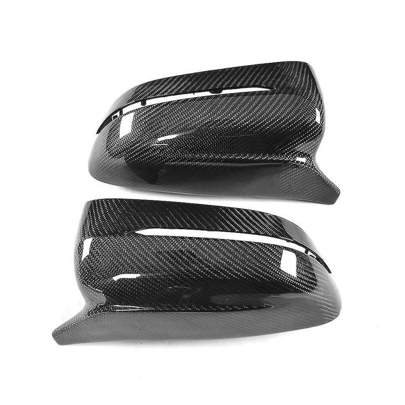 2Pcs Car Carbon Fiber Side Rear View Mirror Cover Replacement for  5 Series G11 G12 G30 G38 2017-201