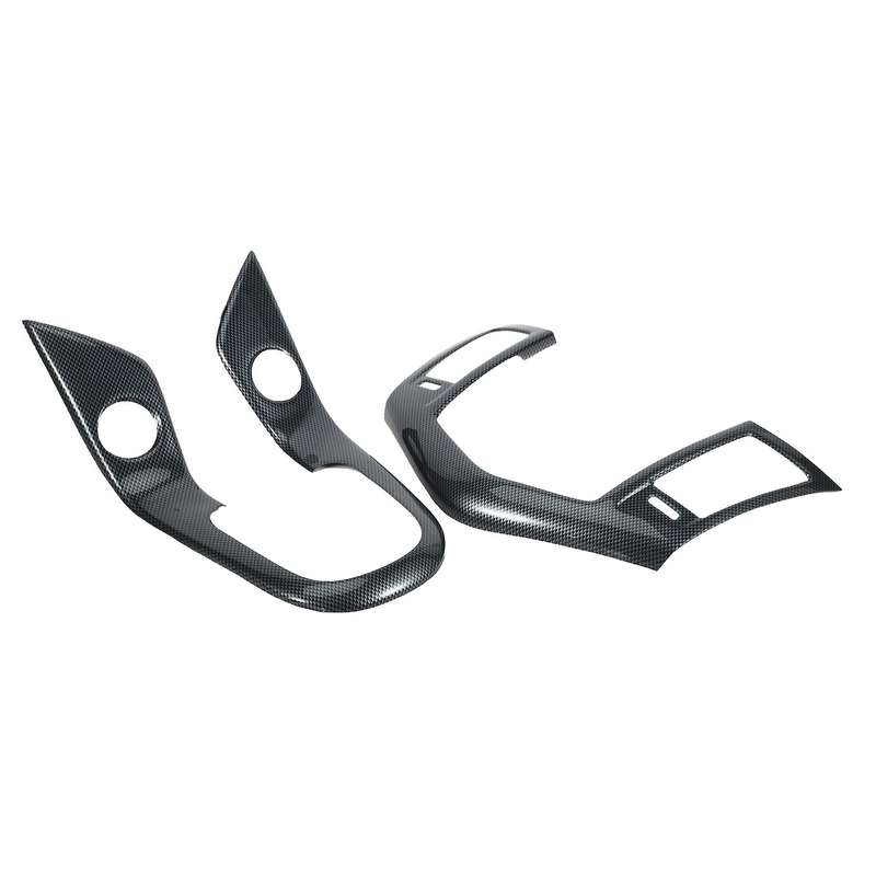2Pcs Car Central Console Frame Cover Stickers for 2009-2013 2015 MT Auto Accessory