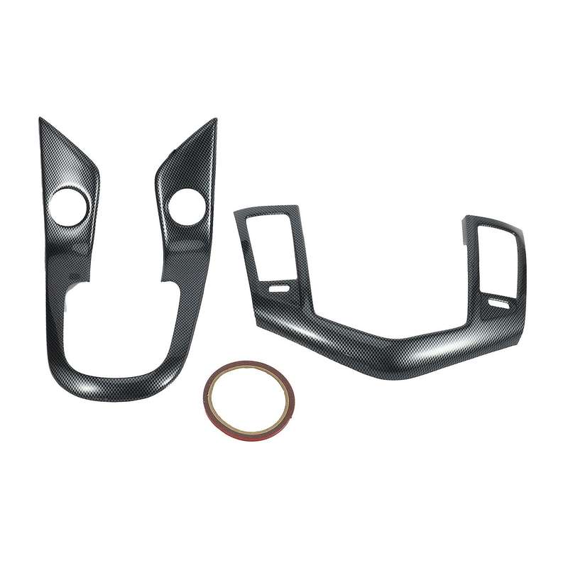 2Pcs Car Central Console Frame Cover Stickers for 2009-2013 2015 MT Auto Accessory