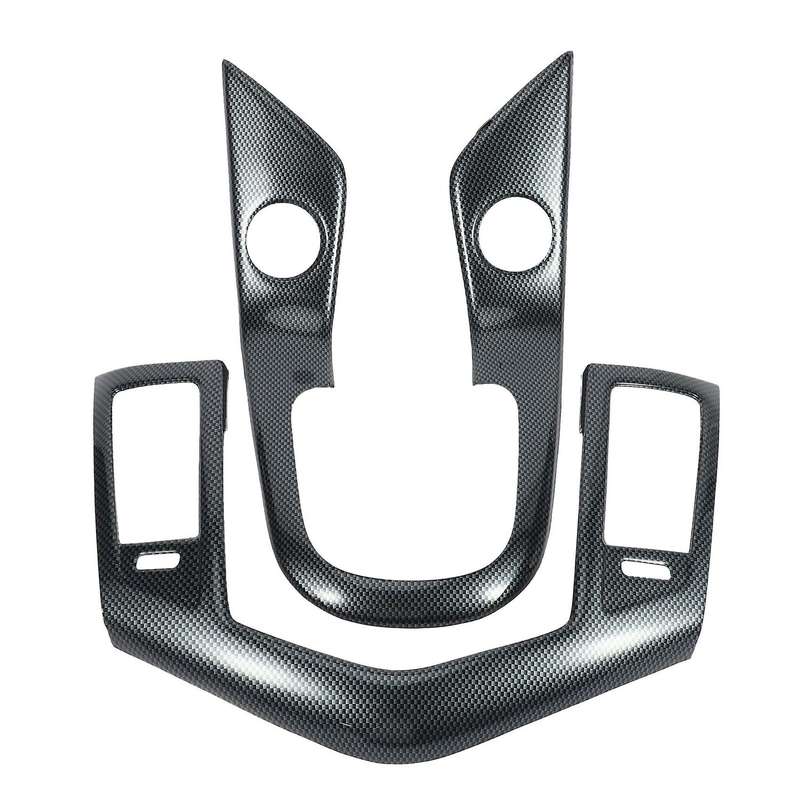 2Pcs Car Central Console Frame Cover Stickers for 2009-2013 2015 MT Auto Accessory