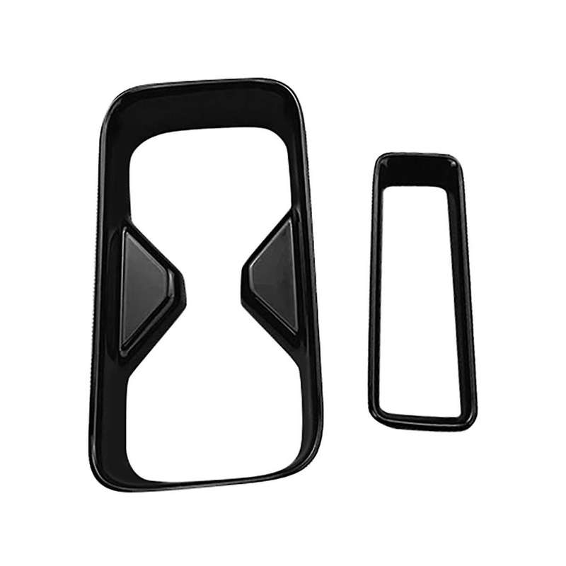 2Pcs Car Center Console Water Cup Holder Decoration Cover Trim Stickers for -V Vezel 2021-2023 Gloss