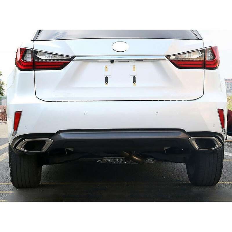 2Pcs Car Chrome Rear Fog Light Lamp Cover Mould Trims for RX 2016-2019