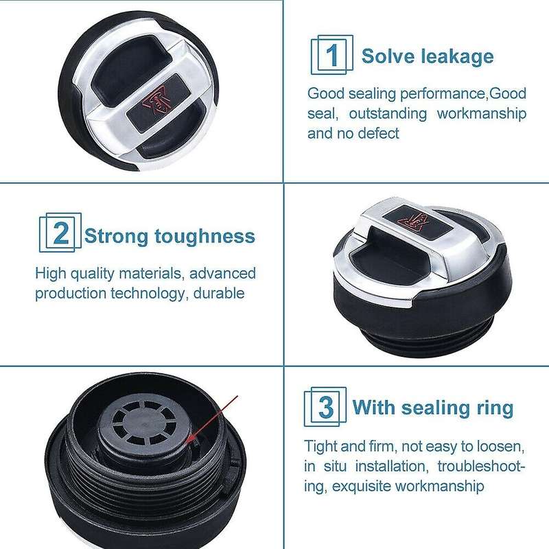 2Pcs Car Coolant Oil Expansion Tank Cap Cover for Cc -R8 420121321 420103485B