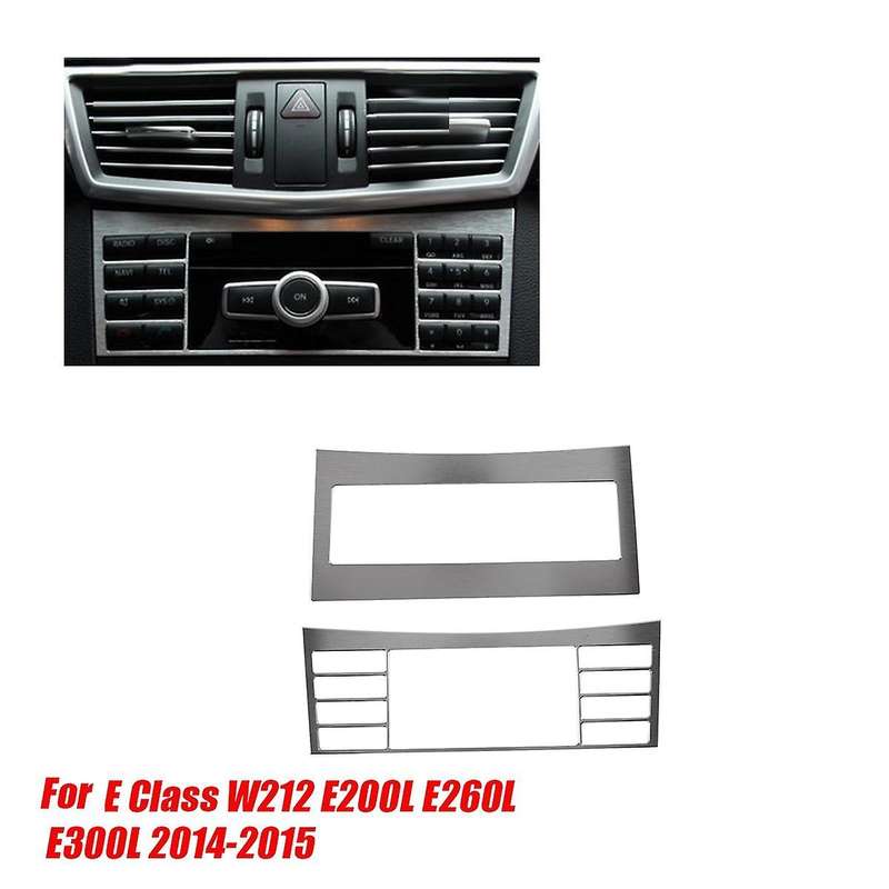 2pcs Car Console Air Conditioning Cd Panel Button Frame Trim for E Class W212 E200l E260l E300l 200