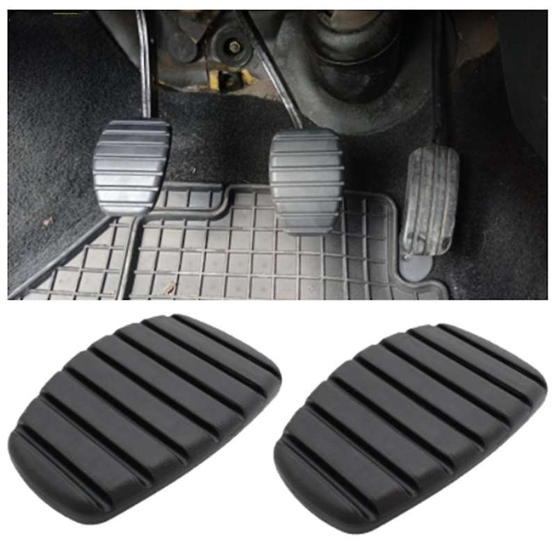 2Pcs Car Clutch Brake Rubber Pedal Pad Replacement Cover for Modus Trafic Twingo Kangoo Espace Sceni