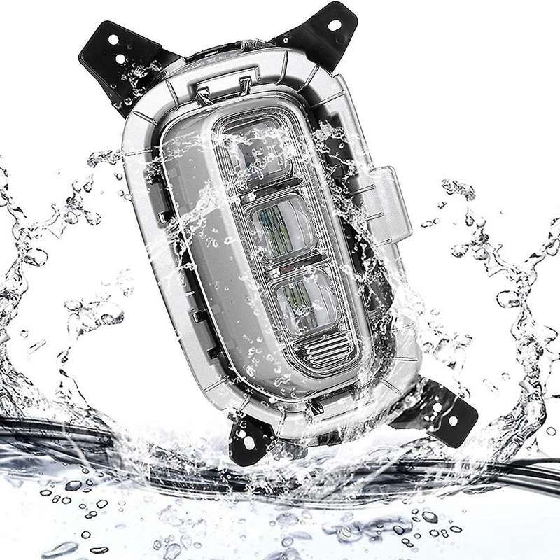 2Pcs Car Daytime Running Lamp Daylight Driving Fog Lights LED Vehicle Modification for KX3 Seltos 2