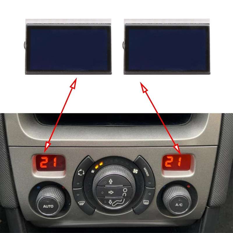 2Pcs Car Display Screen Air Conditioning Information Screen Pixel Repair for 308 308CC 2007-2013