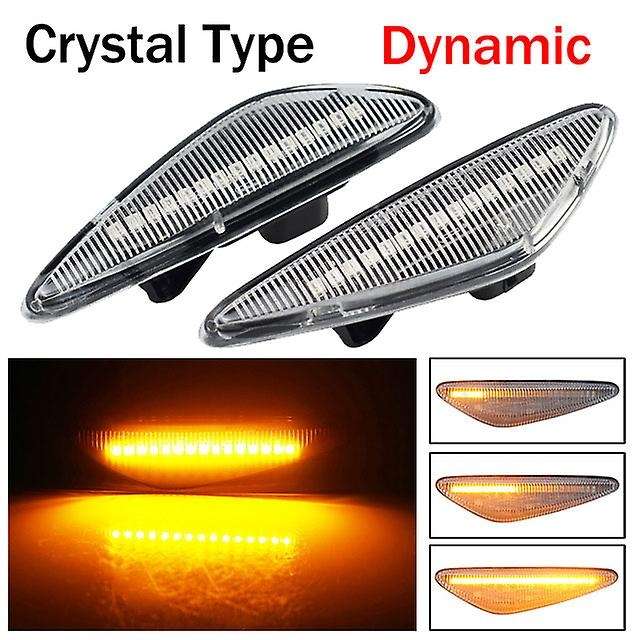 2Pcs Car Dynamic LED Side Marker Light Turn Signal Light for 6 Atenza 2008 2009 2010 2011 2012