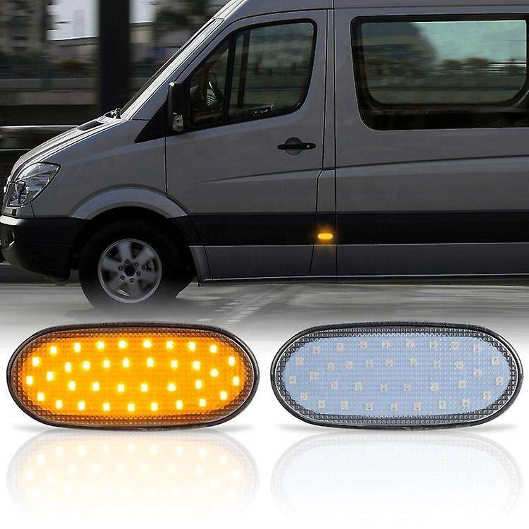 2Pcs Car Dynamic LED Side Marker Light Turn Signal Light for Sprinter W906 2006-2013