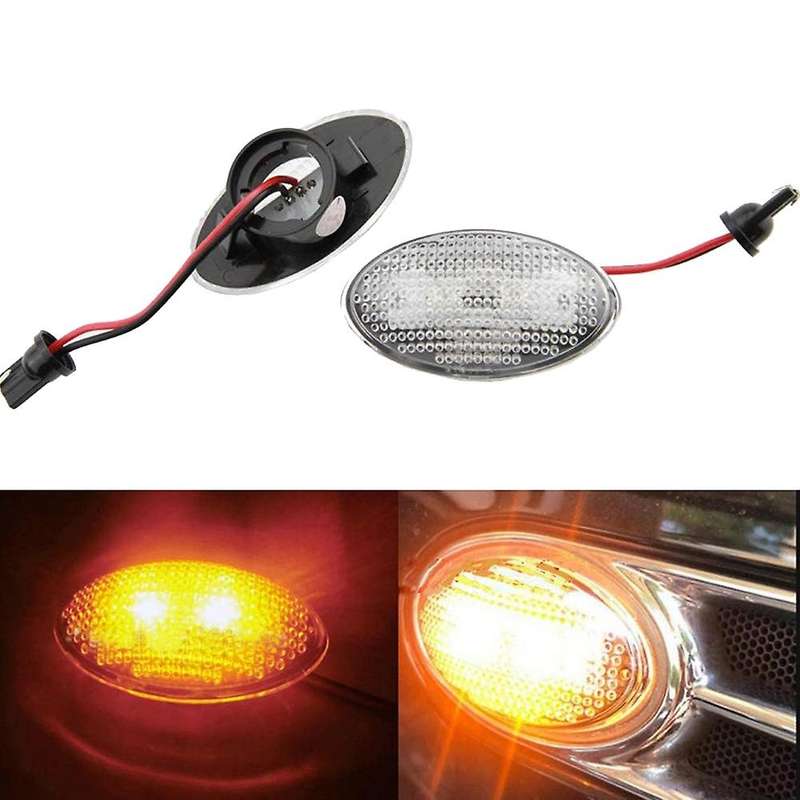 2Pcs Car Dynamic LED Side Repeater Indicator Light Flowing Side Marker Signal Lamp for Mini R50 R52