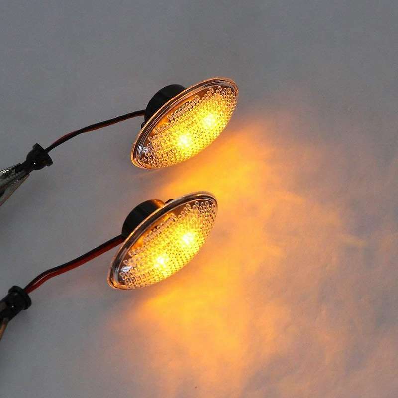 2Pcs Car Dynamic LED Side Repeater Indicator Light Flowing Side Marker Signal Lamp for Mini R50 R52