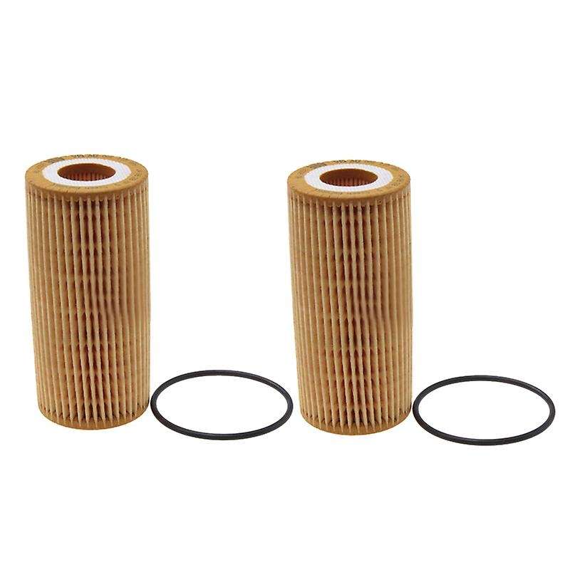 2Pcs Car Engine Oil-Filter for Cabriolet Golf R 1.8T A3 06L-115-562 HU6002Z