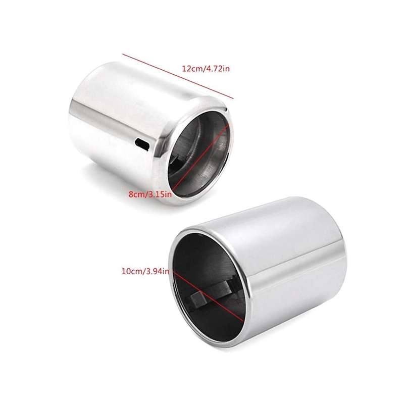 2pcs Car Exhaust Pipe Mufflers Stainless Steel Micropole Muffler Tail Pipes for 6 -4 -5 Cx5 Atenza 2