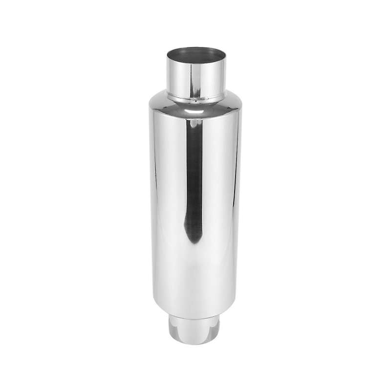 2pcs Car Exhaust Muffler 2.5 Inch Inlet Stainless Steel Universal Resonator 12 Inch Long Performance