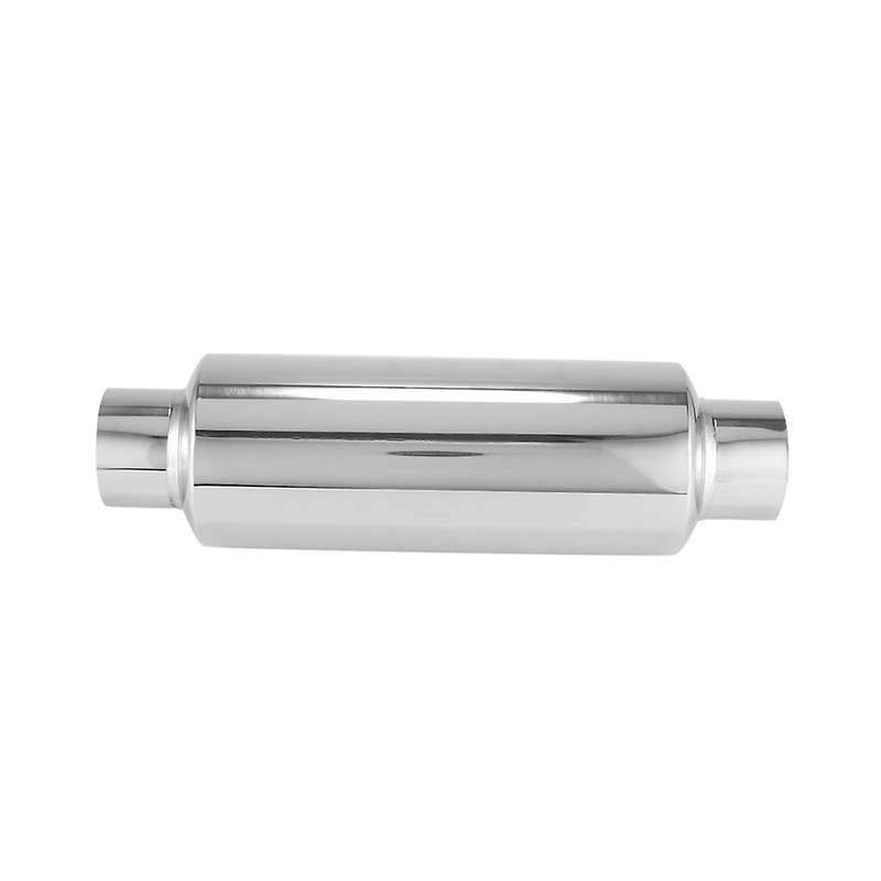 2PCS Car Exhaust Muffler 2.5 Inch Inlet Stainless Steel Universal Resonator 12 Inch Long Performanc