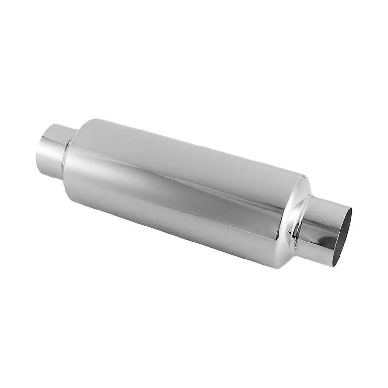 2PCS Car Exhaust Muffler 2.5 Inch Inlet Stainless Steel Universal Resonator 12 Inch Long Performanc