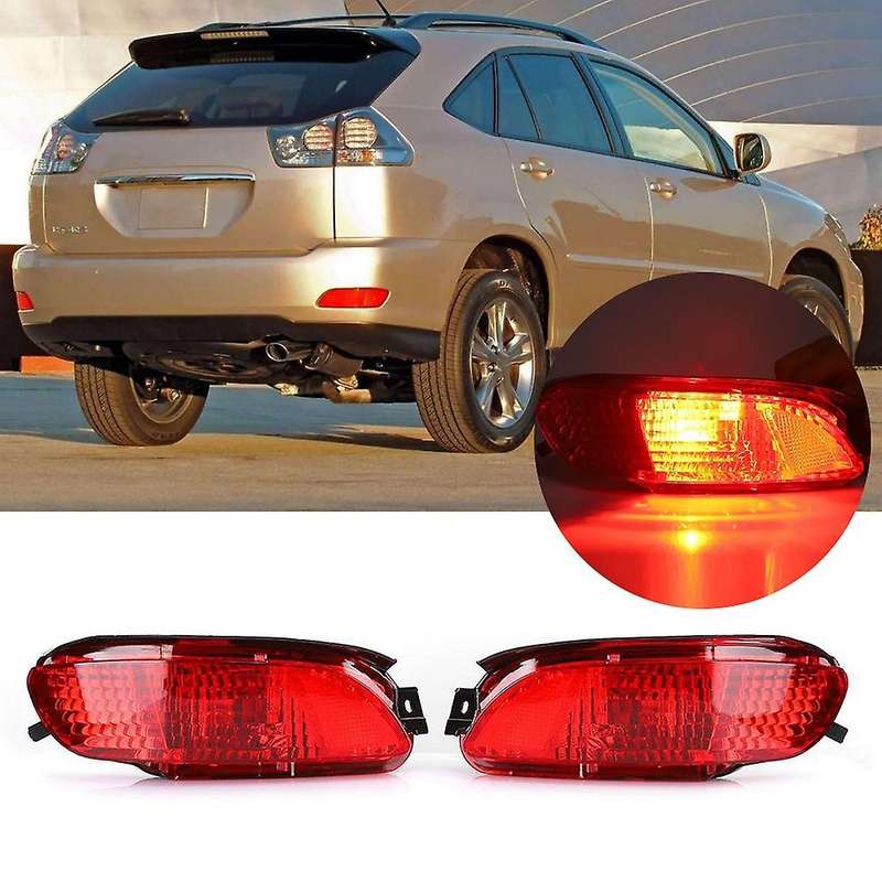 2Pcs Car Fog Lamp Rear Bumper Light Fog Lamp Parking Warning Light for RX330 RX350 RX400H 819200E010